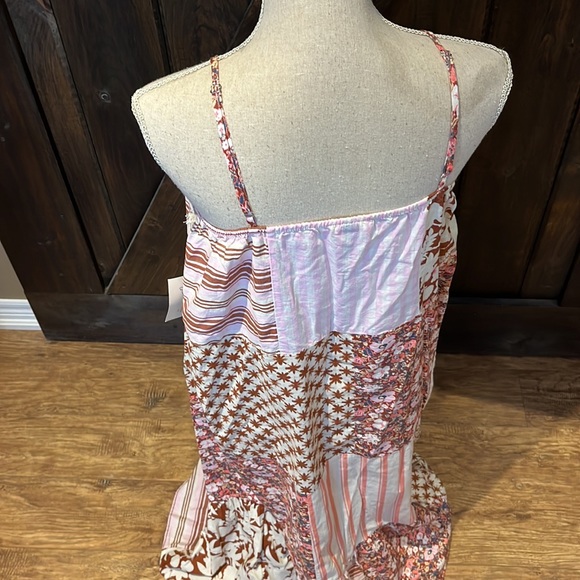 Universal Thread Pink and Red Patchwork Maxi Dress - Picture 8 of 16